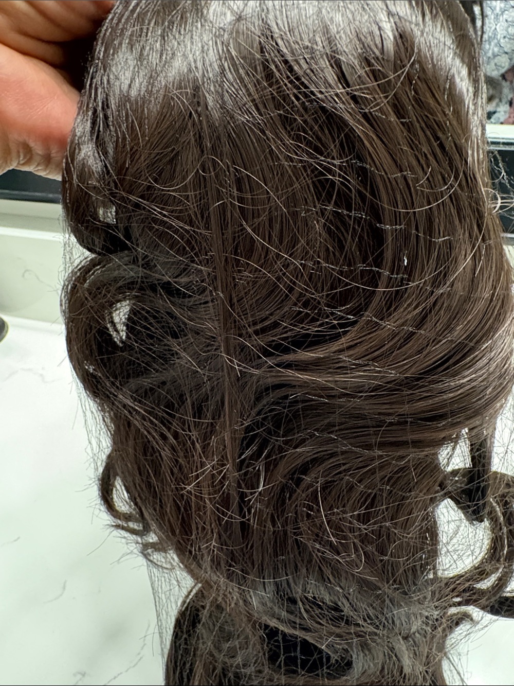 Premium Dark Brown Wavy Hair Extensions - Unbranded - Picture 4 of 5